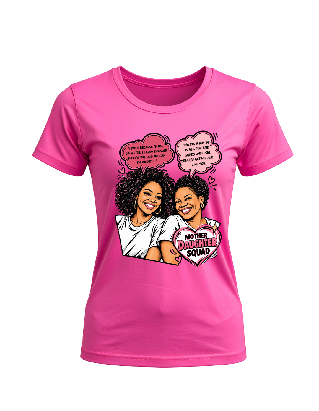 Mother Daughter Squad T-shirt in pink