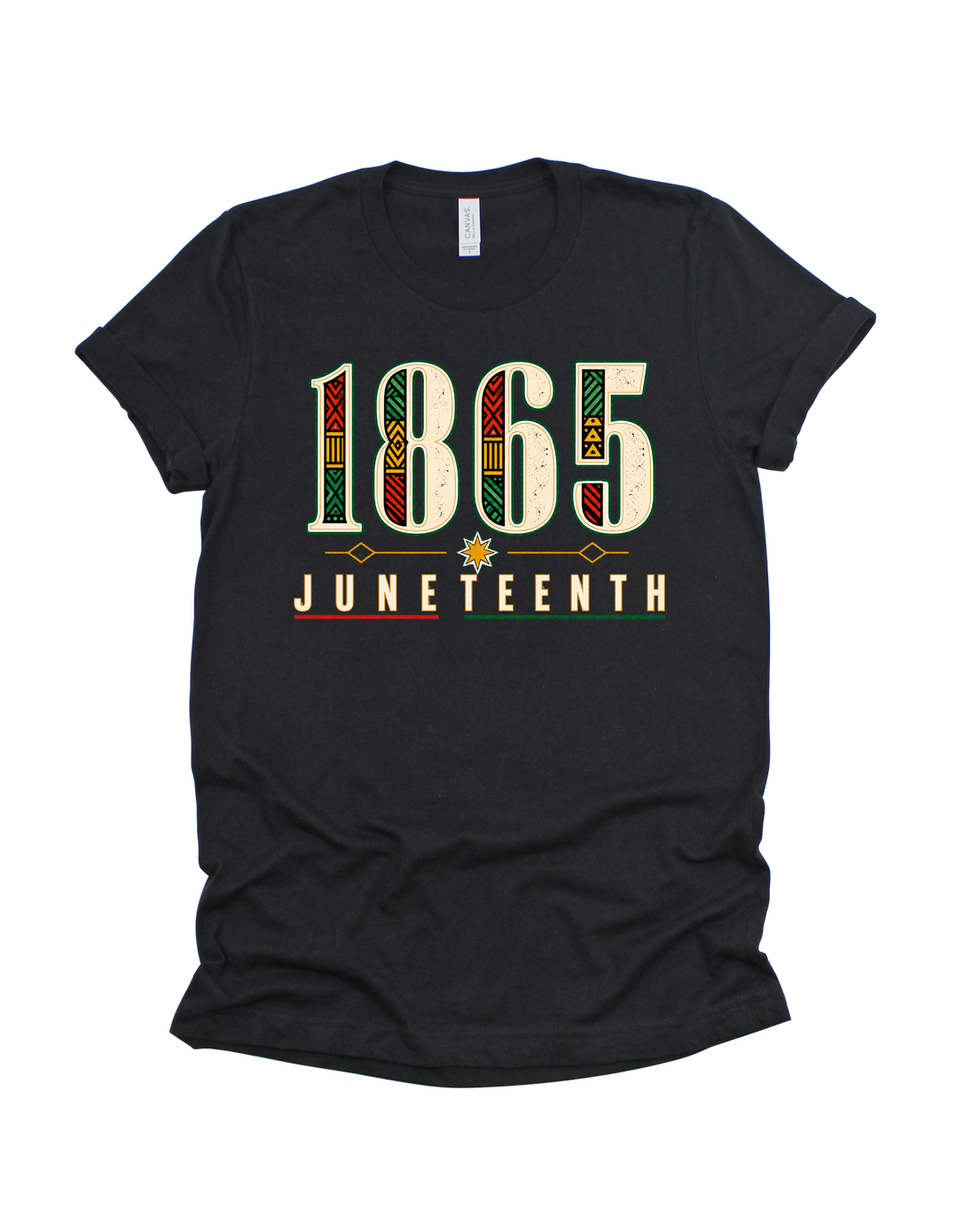 1865 Juneteenth T-shirt in black
