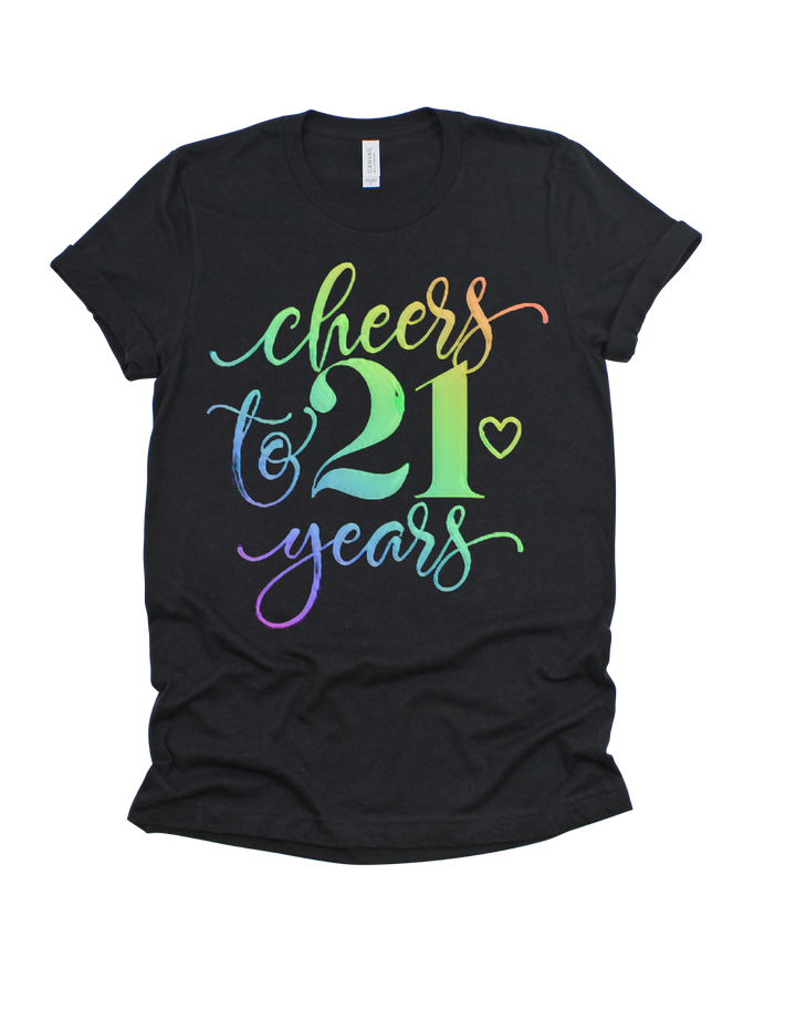 Cheers to 21 Years Birthday T-Shirt