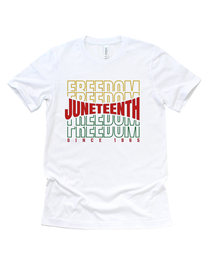 Freedom Repeated Juneteenth T-Shirt – Choose Your Design