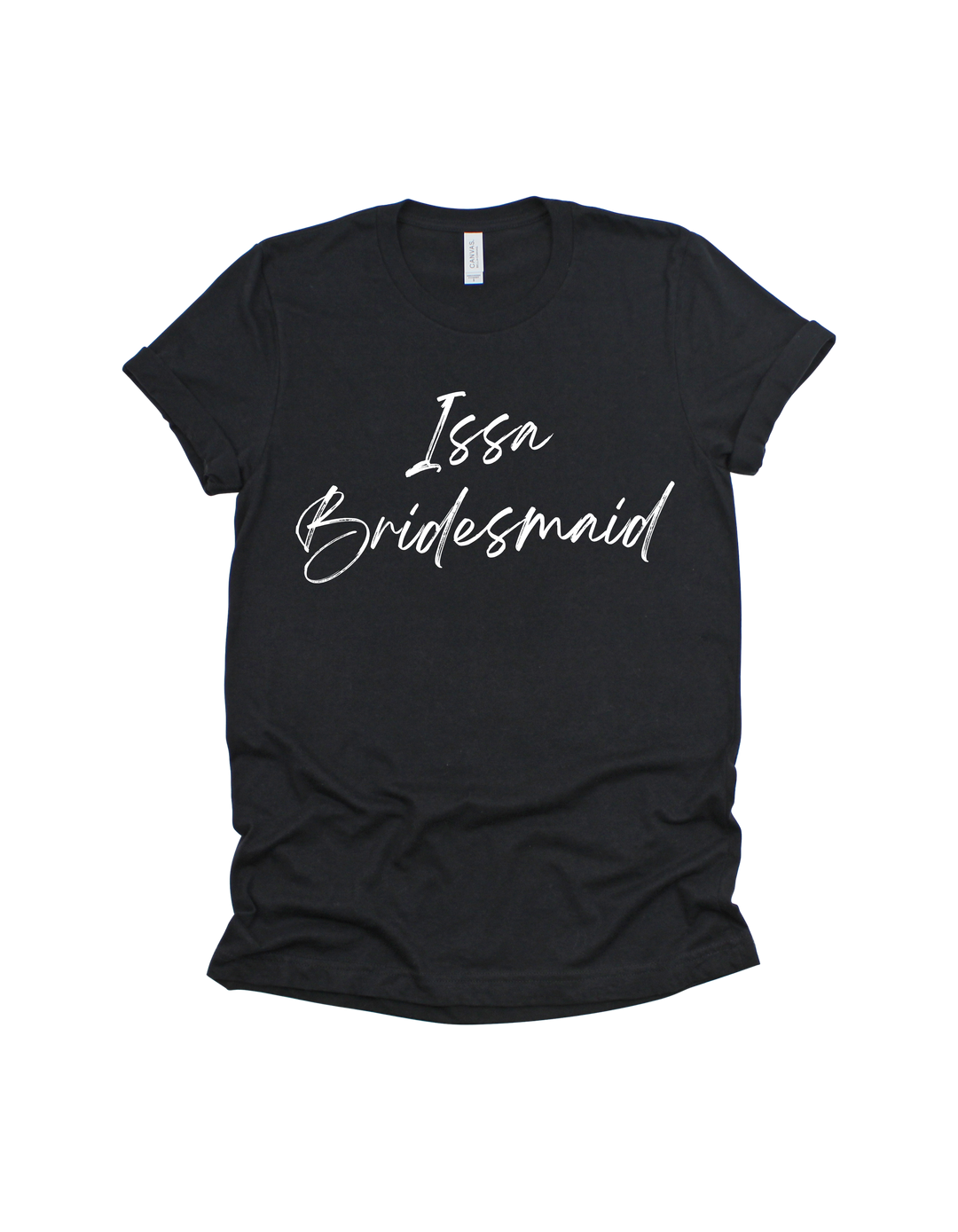 Black Issa Bridesmaid bridal party adult T-shirt