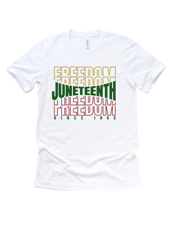 Freedom Repeated Juneteenth T-Shirt – Choose Your Design