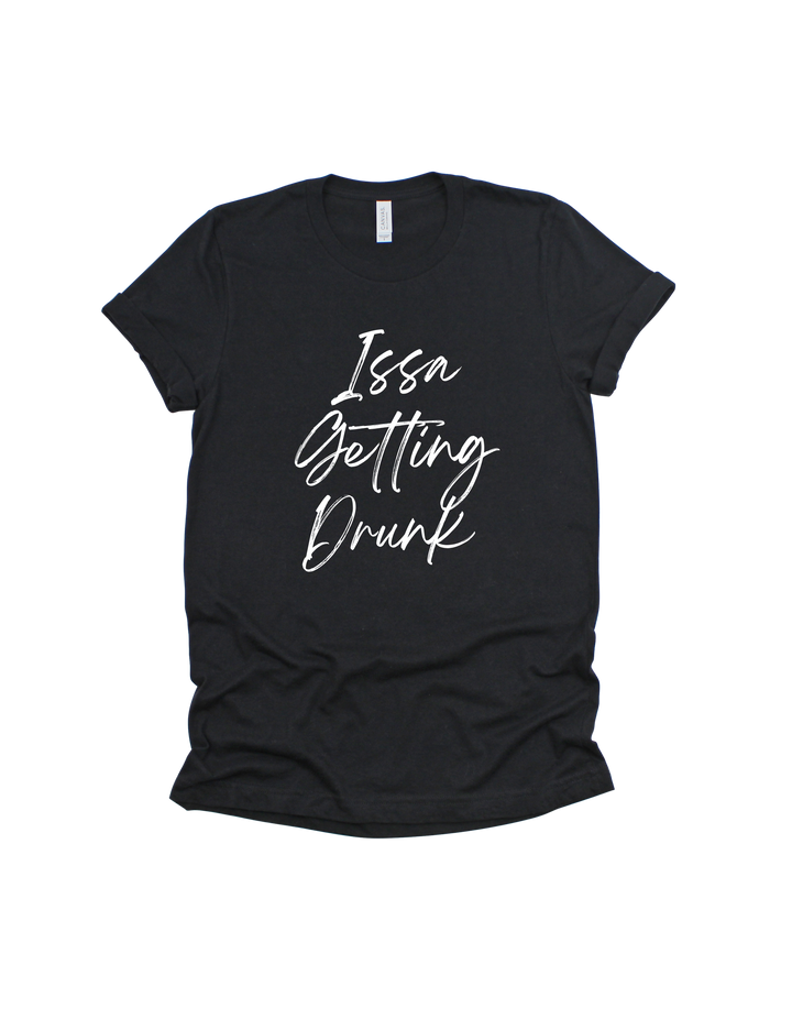 Black Issa Getting Drunk bridal party adult T-shirt