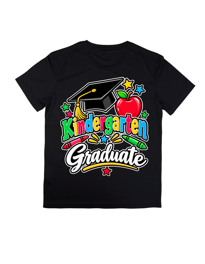 Kindergarten Graduate T-shirt in black