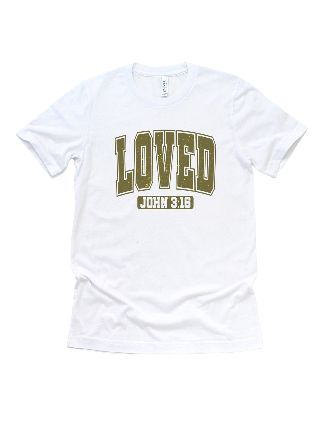 Loved faith-based adult T-shirt- cameo design