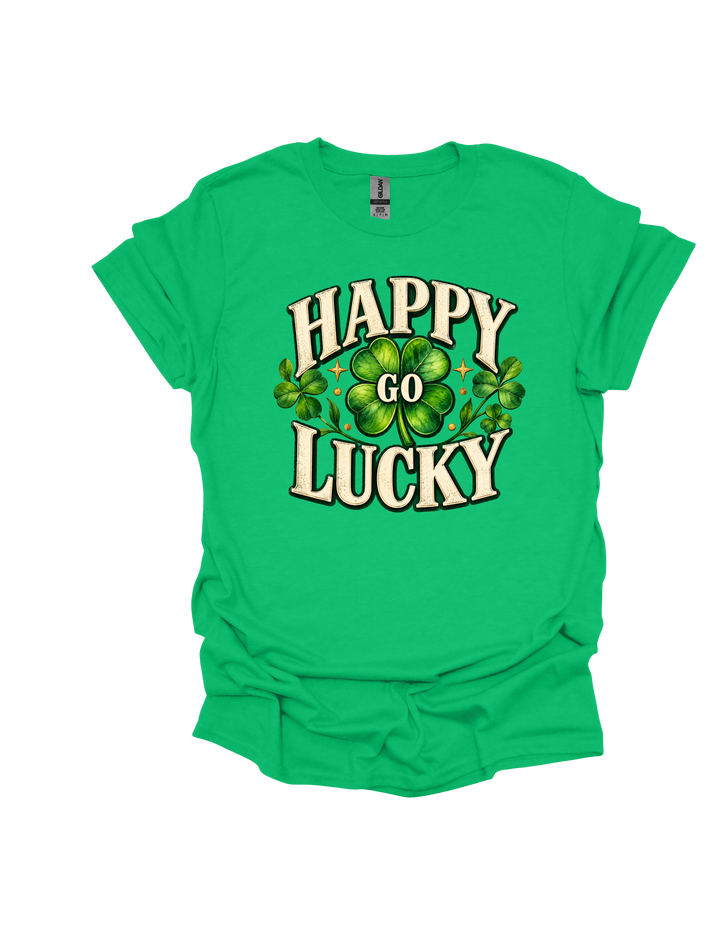 Happy Go Lucky St. Patrick’s Day T-shirt in green