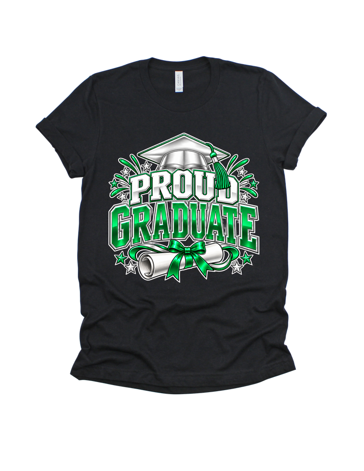 Proud Graduate graduation T-shirt in Black