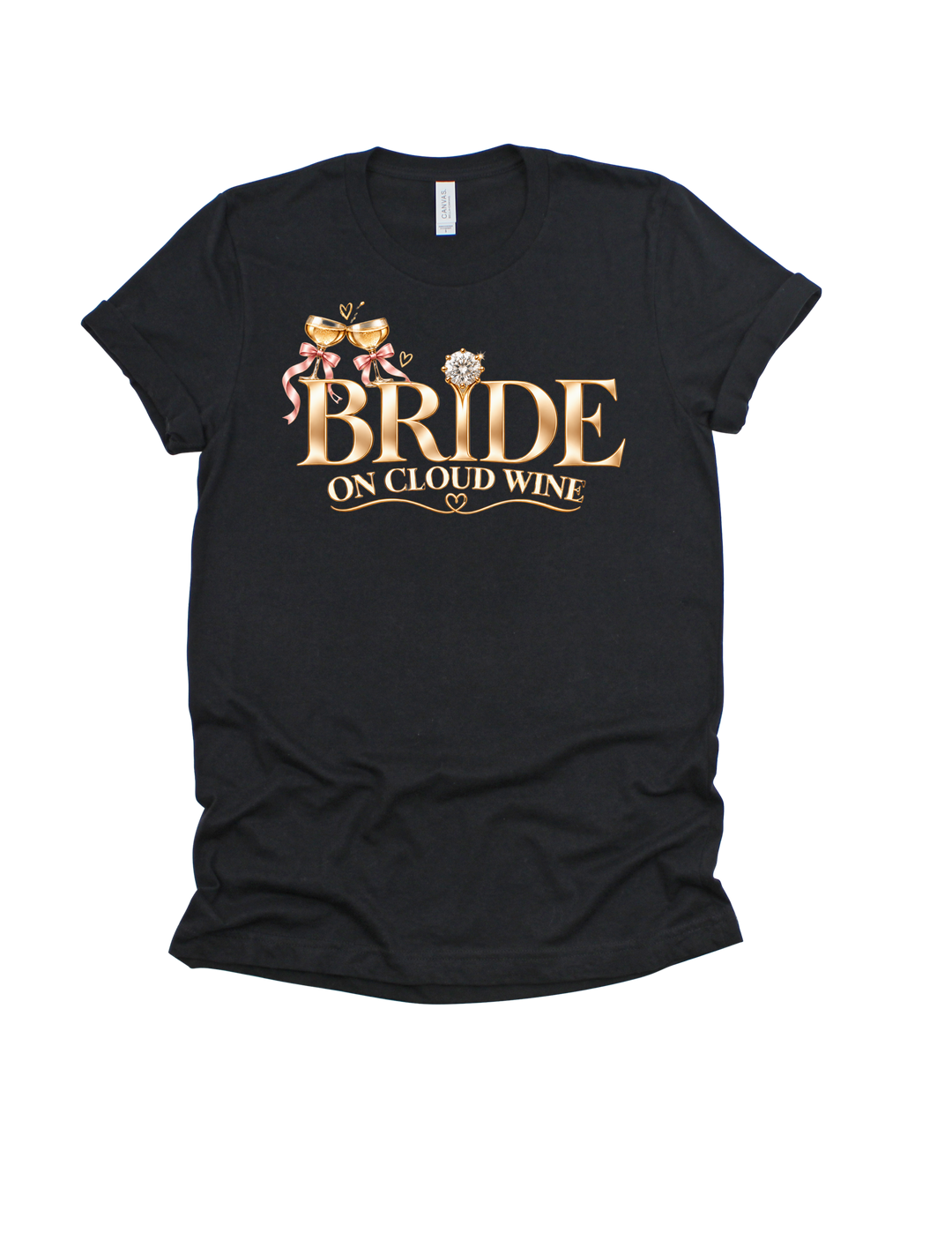 Black Bride on Cloud Wine adult T-shirt