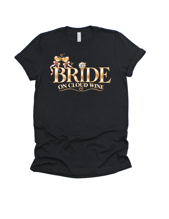 Black Bride on Cloud Wine adult T-shirt