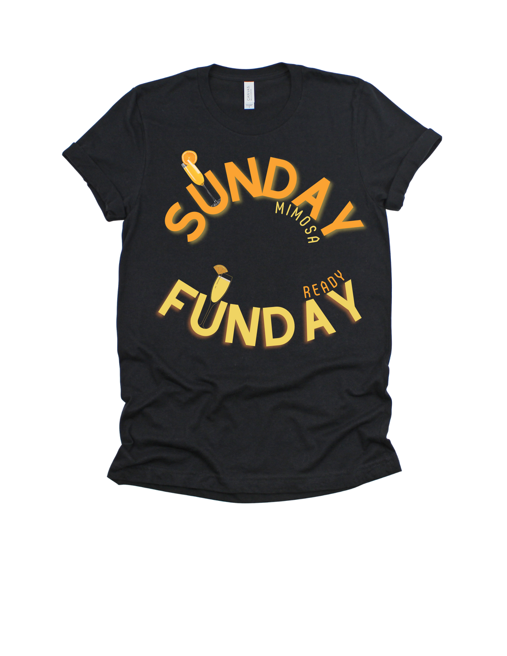Black Sunday Funday Mimosa Ready adult T-shirt