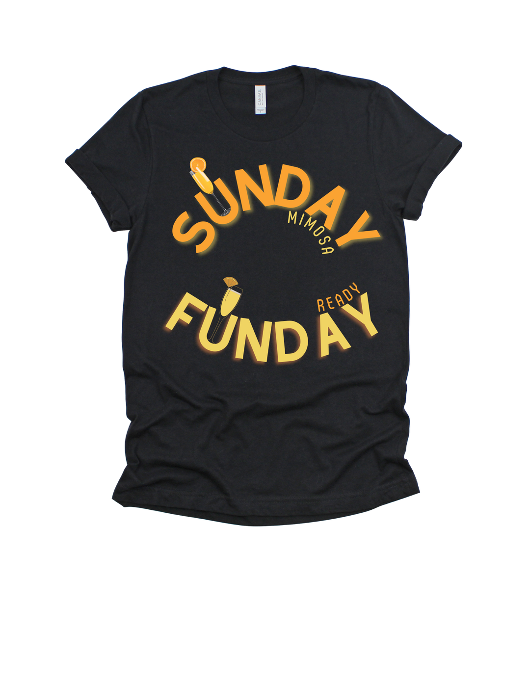 Black Sunday Funday Mimosa Ready adult T-shirt
