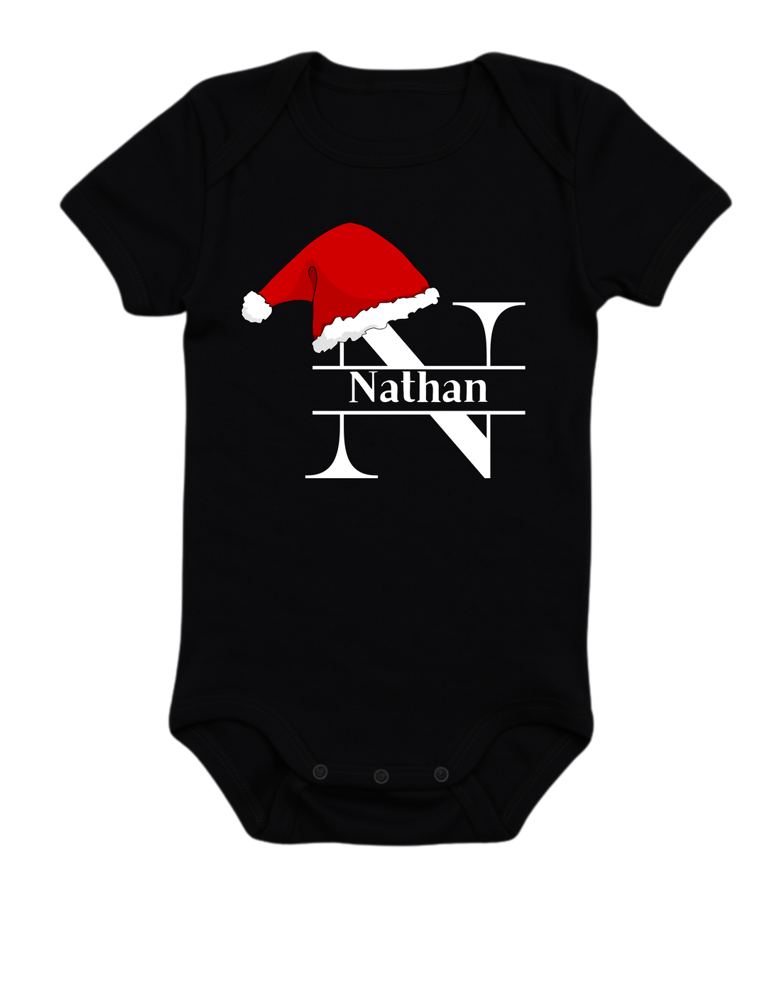 Personalized Christmas Initial Adult T-Shirt