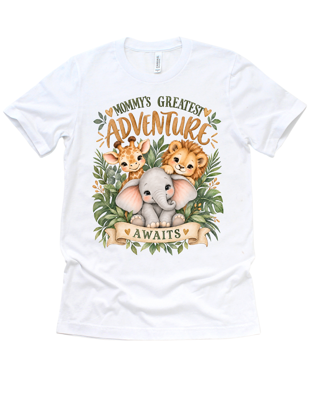 White Mommy’s Greatest Adventure Awaits adult T-shirt