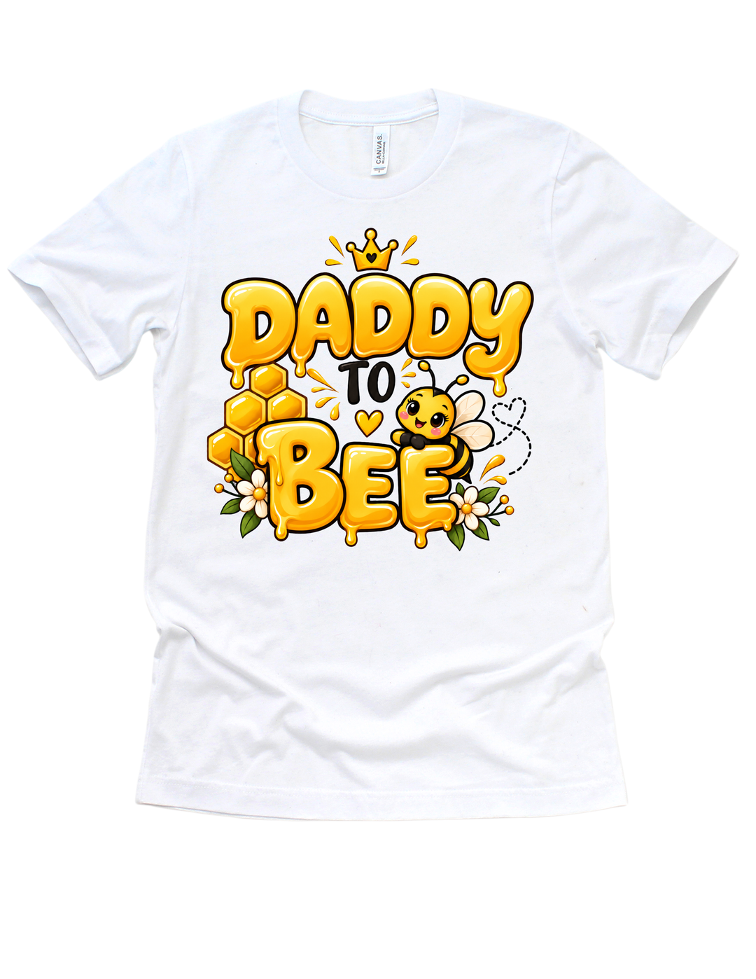 Daddy to Bee adult T-shirt white