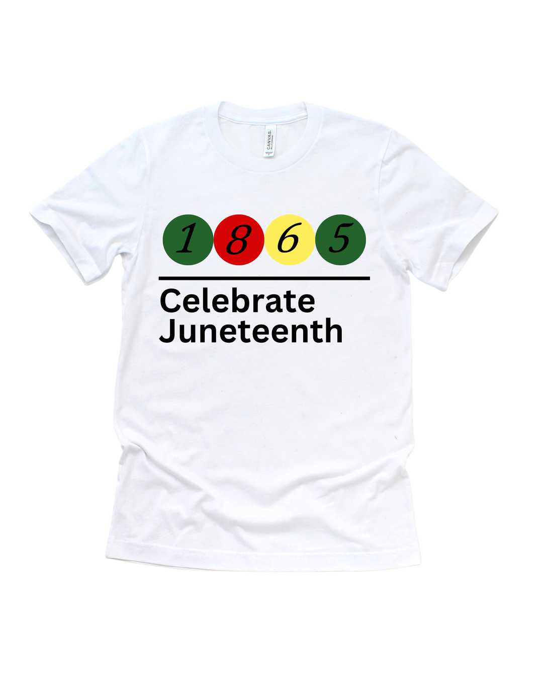 Celebrate Juneteenth T-shirt in white
