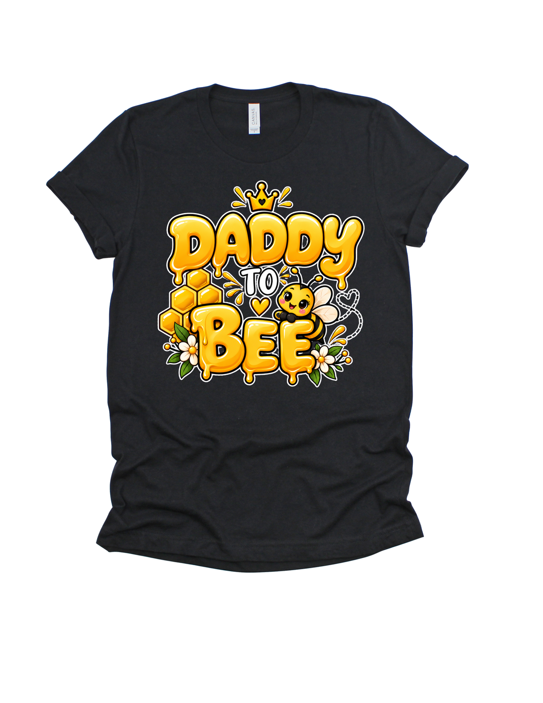 Daddy to Bee adult T-shirt Black