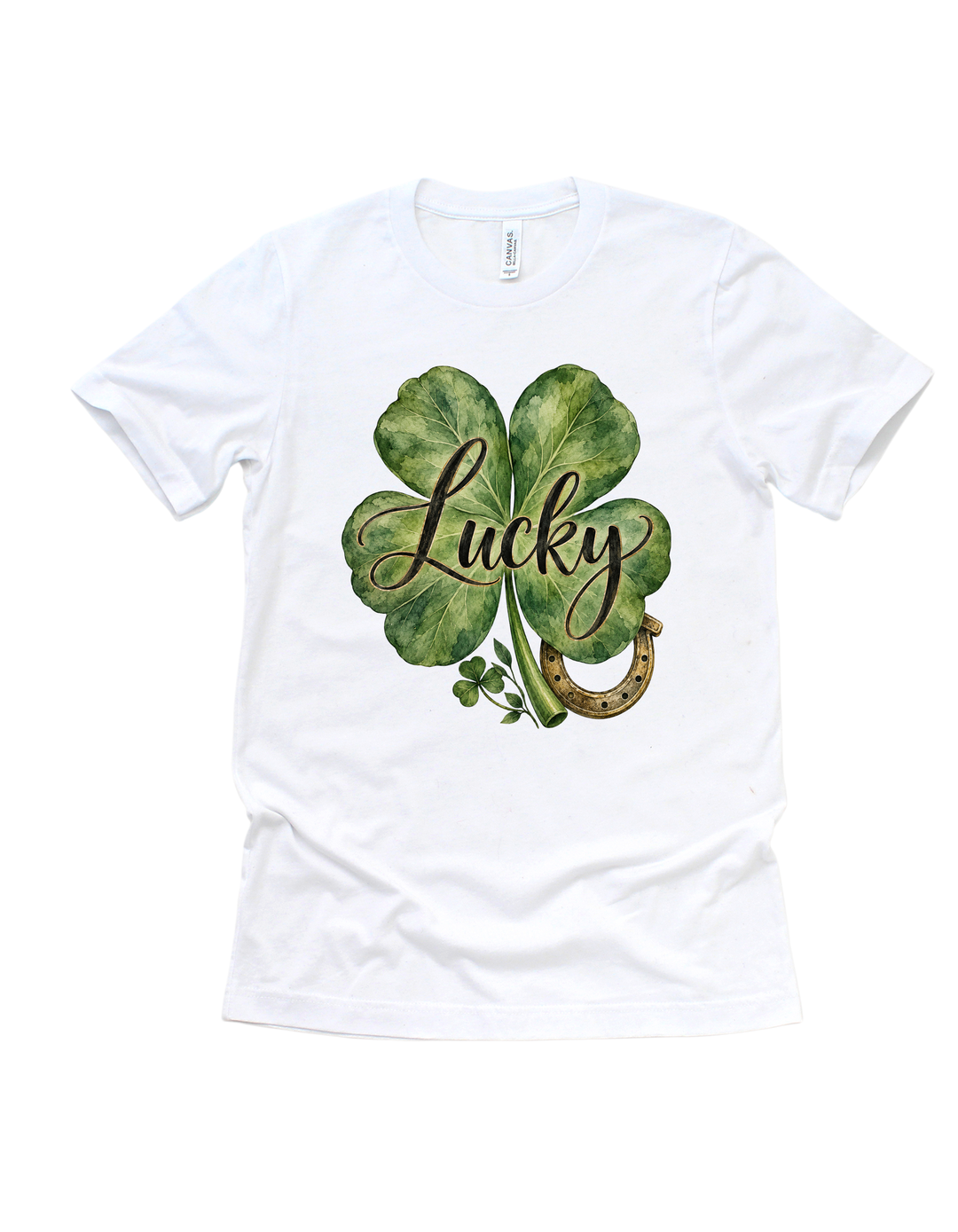 Lucky St. Patrick’s Day T-shirt in white