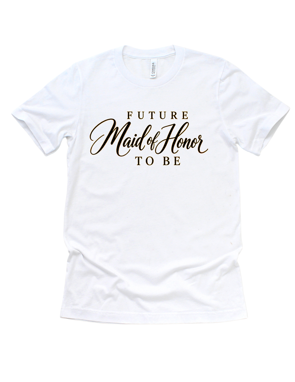 White Future Maid of Honor adult T-shirt