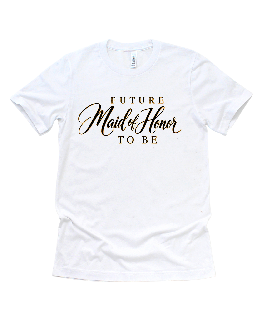 White Future Maid of Honor adult T-shirt