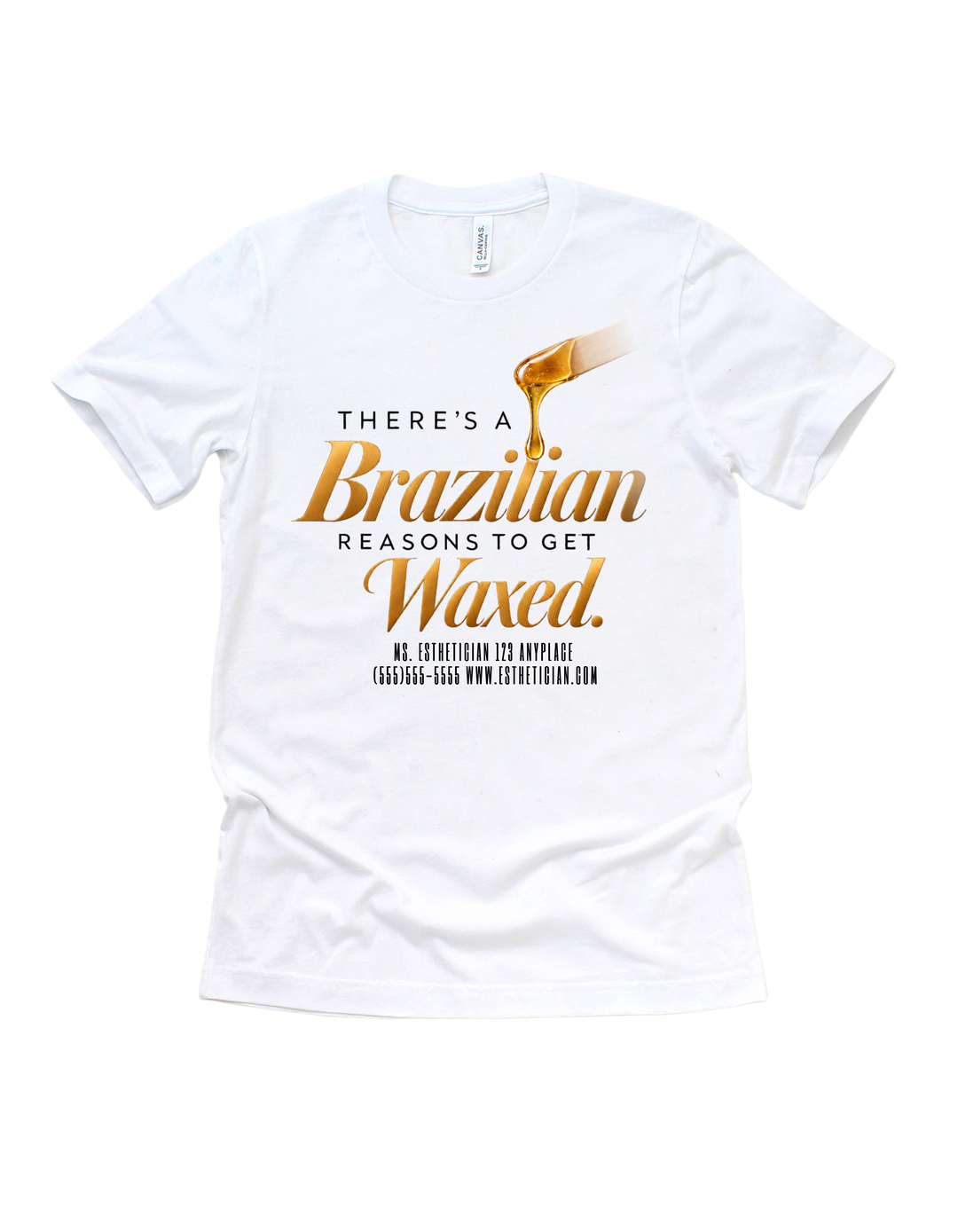White There’s a Brazilian Reasons to Get Waxed adult T-shirt