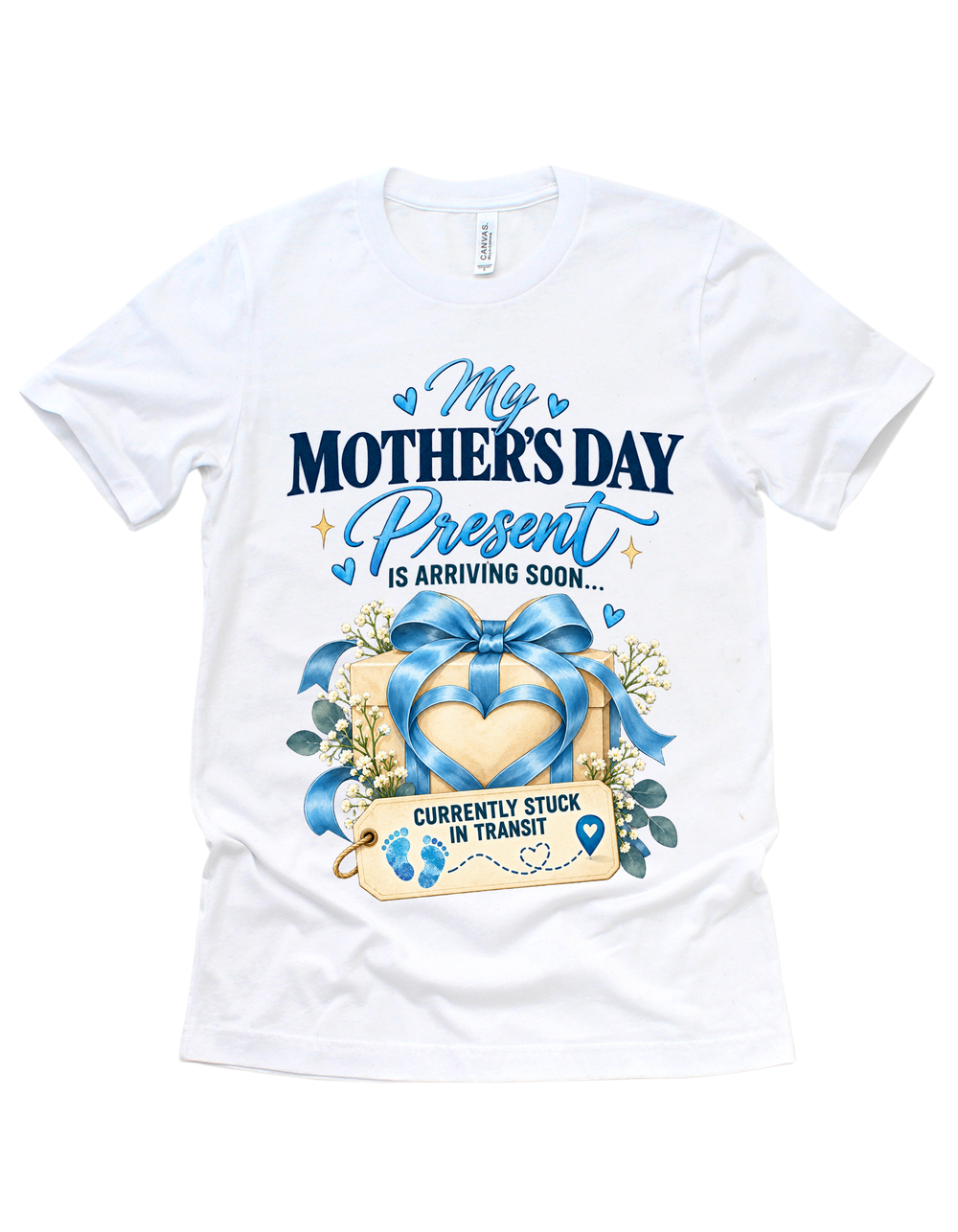 My Mother’s Day Present Is Currently Stuck in Traffic T-shirt in blue