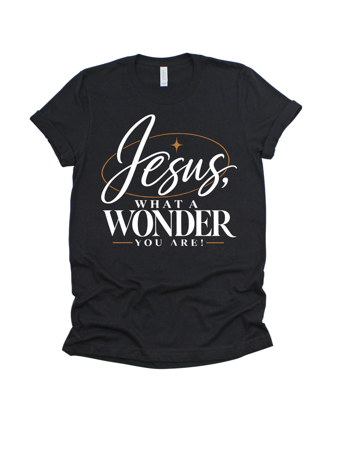 Black Jesus What a Wonder You Are adult T-shirt