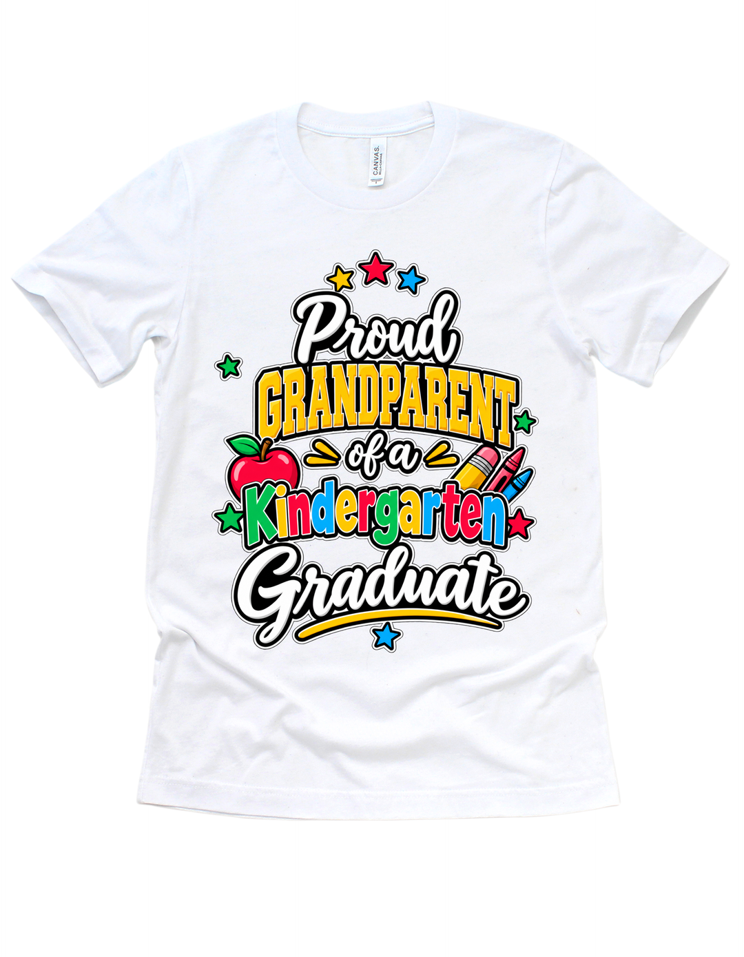 Proud Grandparent of a Kindergarten Graduate — white