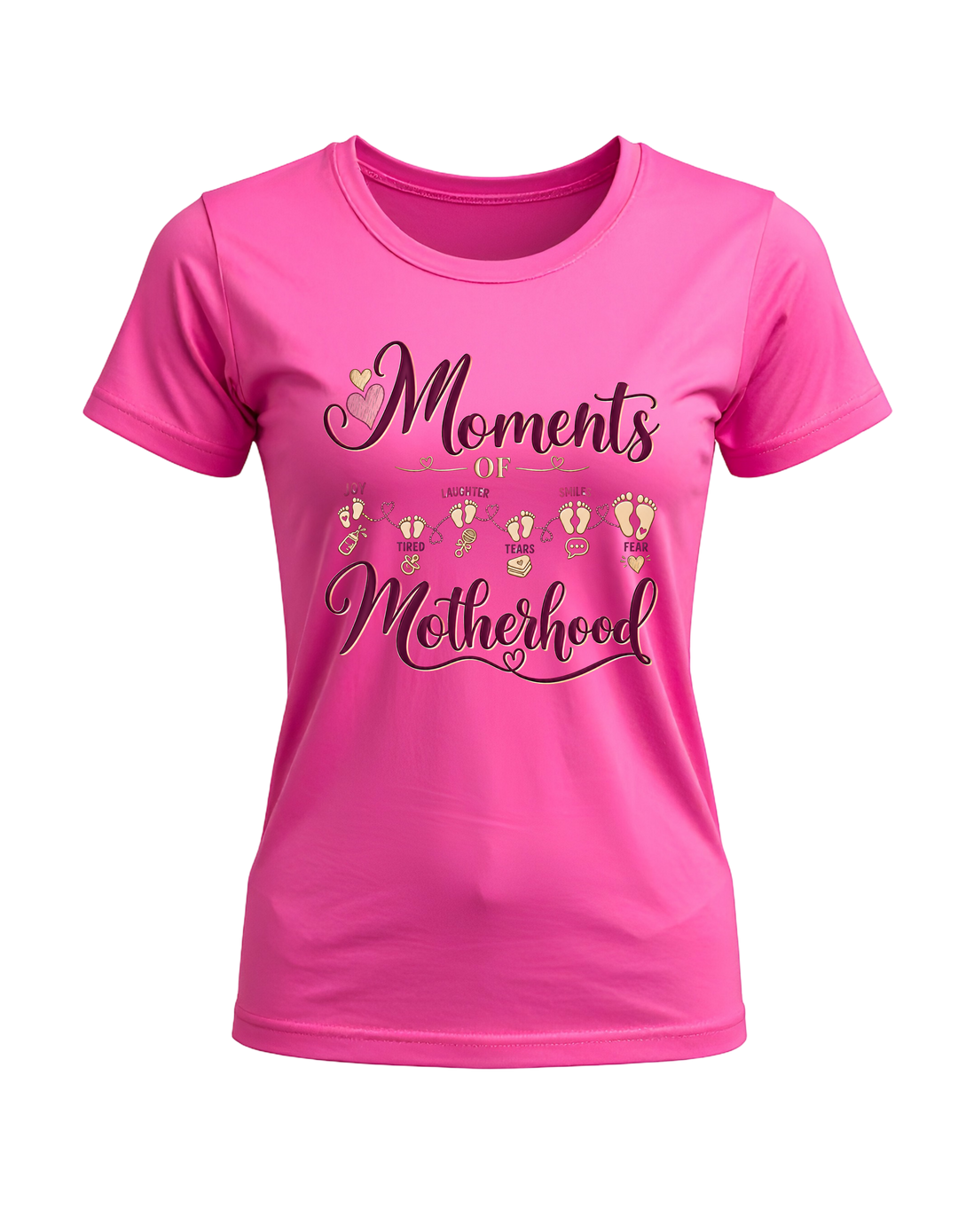 Moments of Motherhood T-shirt in pink