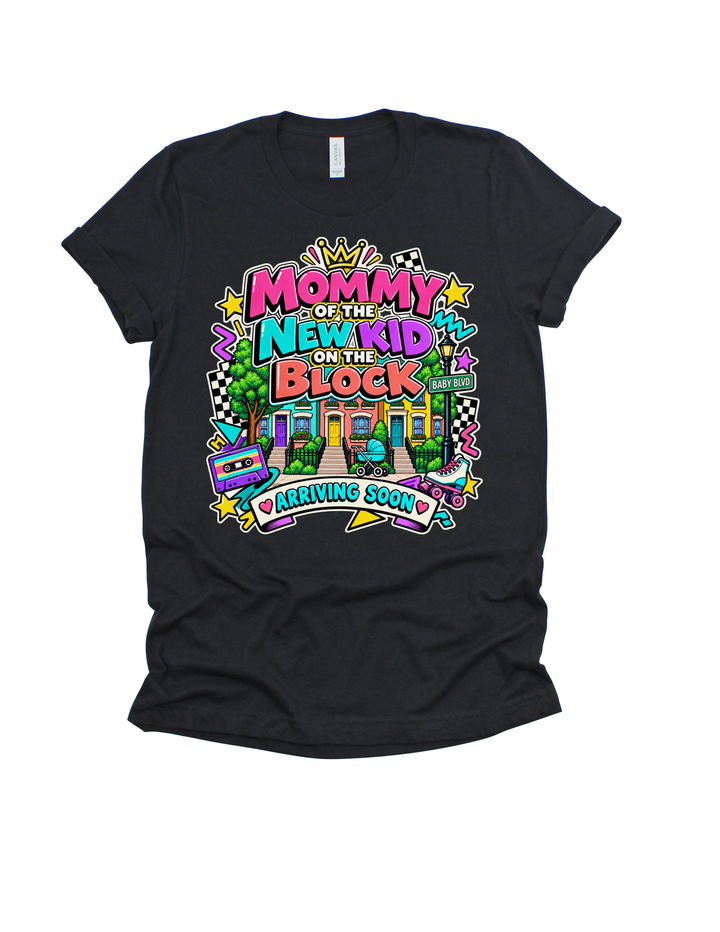 Black New Kid on the Block Mommy adult T-shirt