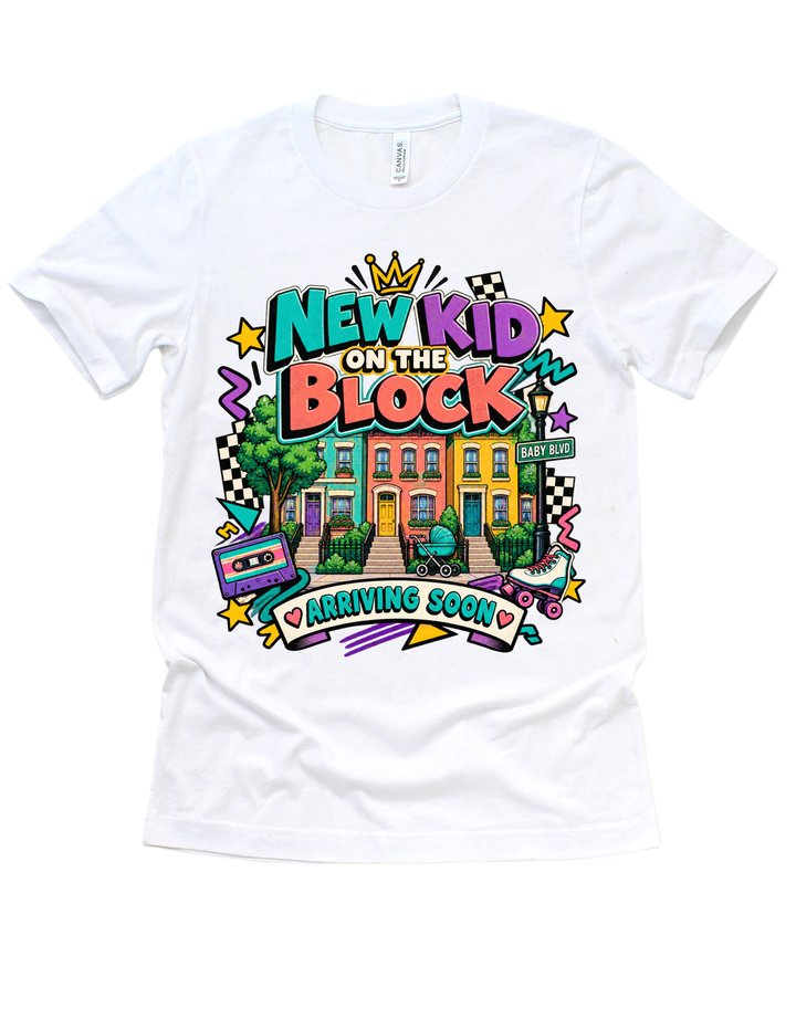 White New Kid on the Block unisex adult T-shirt