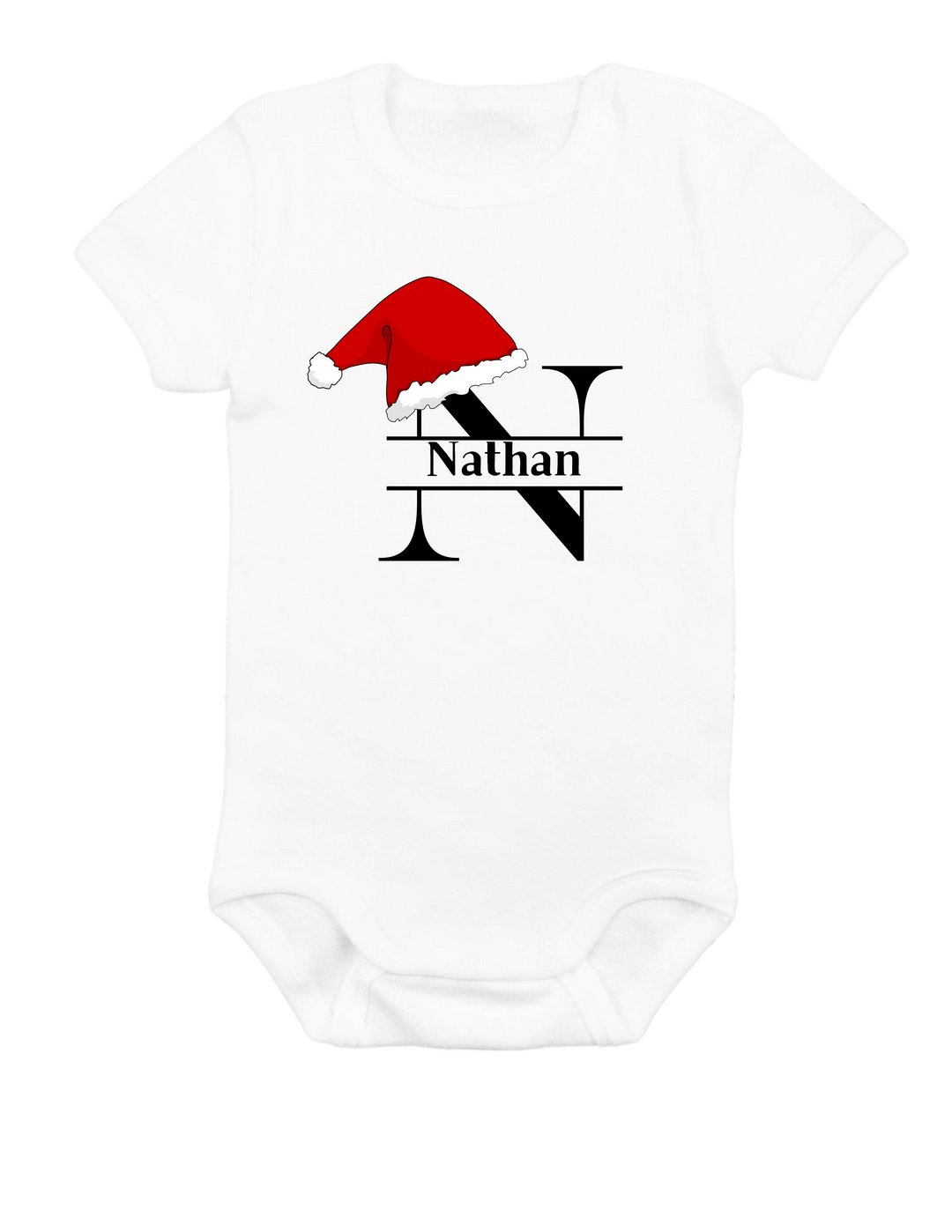 Personalized Christmas Initial Adult T-Shirt