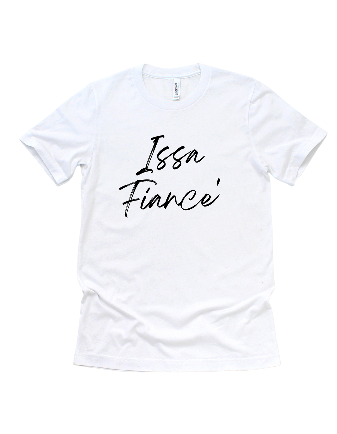 White Issa Fiancé bridal party adult T-shirt