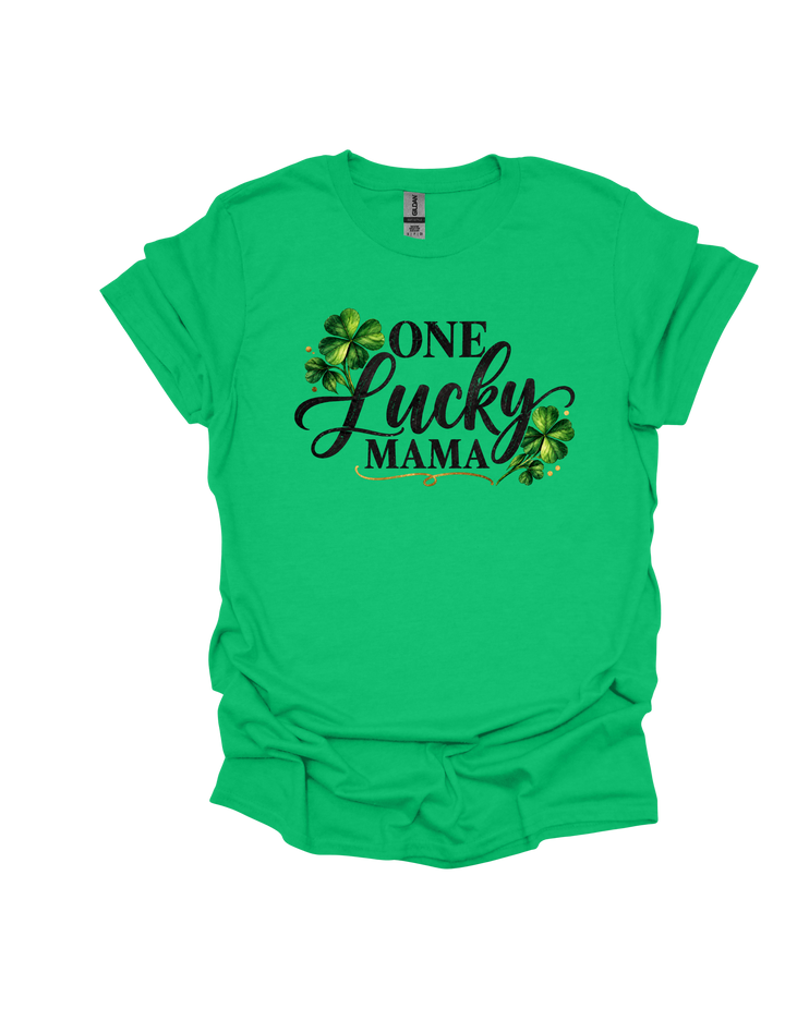 One Lucky Mama &amp; Mama’s Lucky Charm T-Shirts – Choose Adult or Child